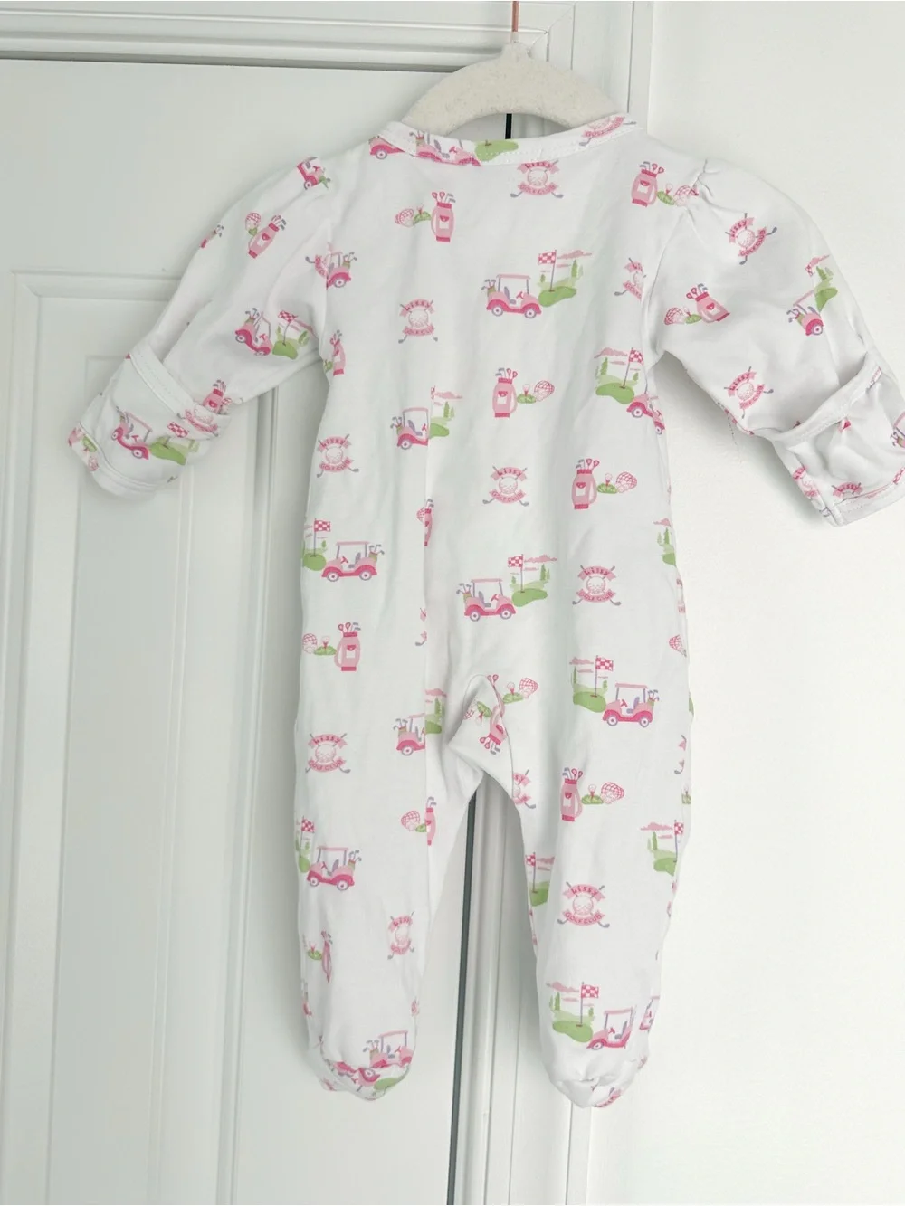 Kissy Kissy NB Golf print sleeper like new